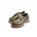 Salim Karaca Haki Renk Deri Makosen Ayakkabı